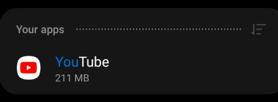 Clear the YouTube App and browser cache on Android to fix YouTube Shorts 'Something went wrong' error