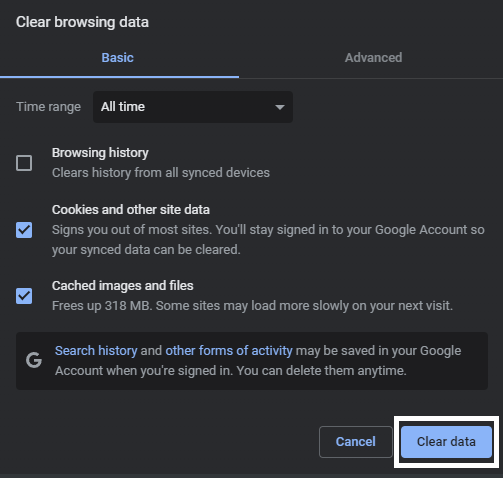 Clean out your cache and data for Facebook on desktop 