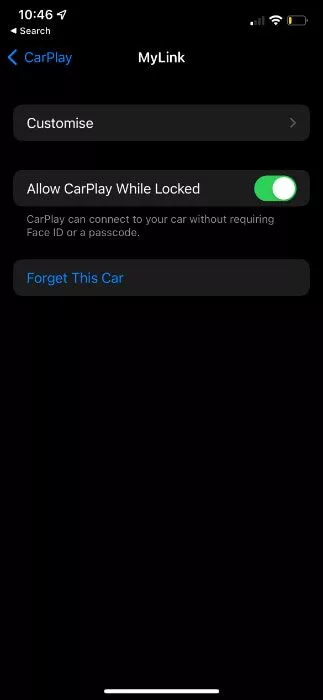 Enable allow CarPlay while locked option