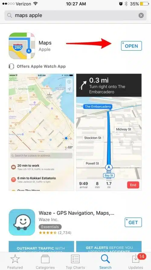 Update and reinstall Apple Maps to fix Apple CarPlay not working