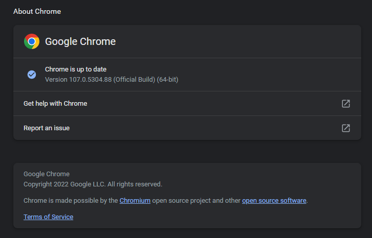 Update Google chrome to the latest version to fix Apple Music in web browser or web player not working