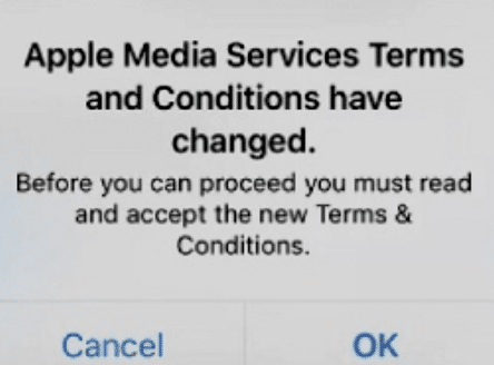 Check and accept itunes terms and conditions to fix Apple App Store “Payment Not Completed” or “Your Purchase Could Not Be Completed” errors on iPhone, macOS, or iPad