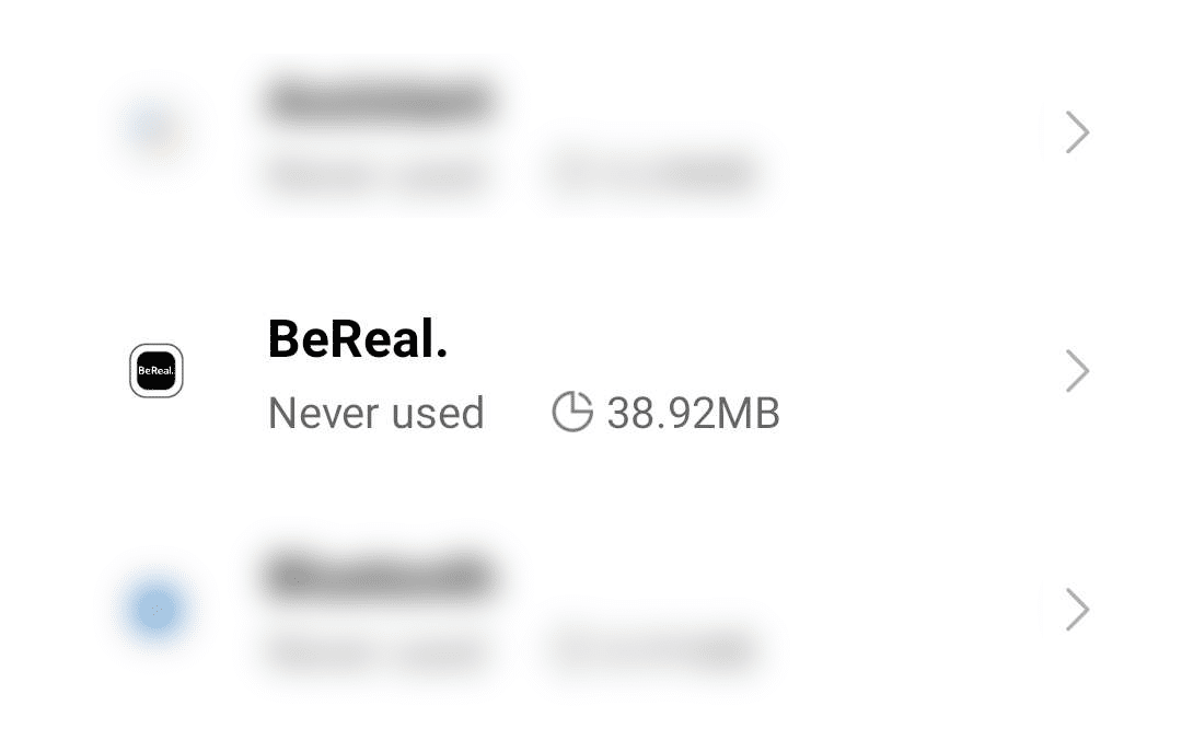 Clear out the BeReal app cache and data
