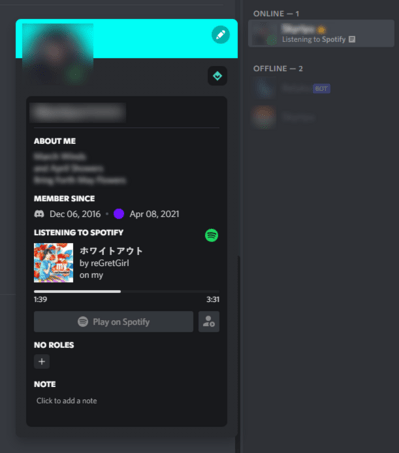 Discord Spotify status not showing