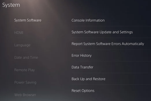 update system software on ps5 to fix HBO Max not working
