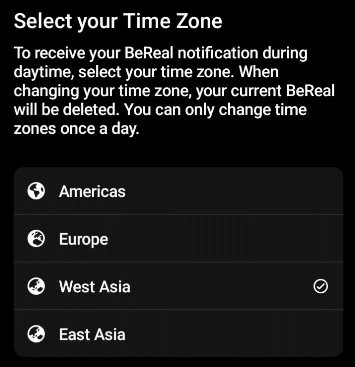 Make sure the timezones are correct in the app