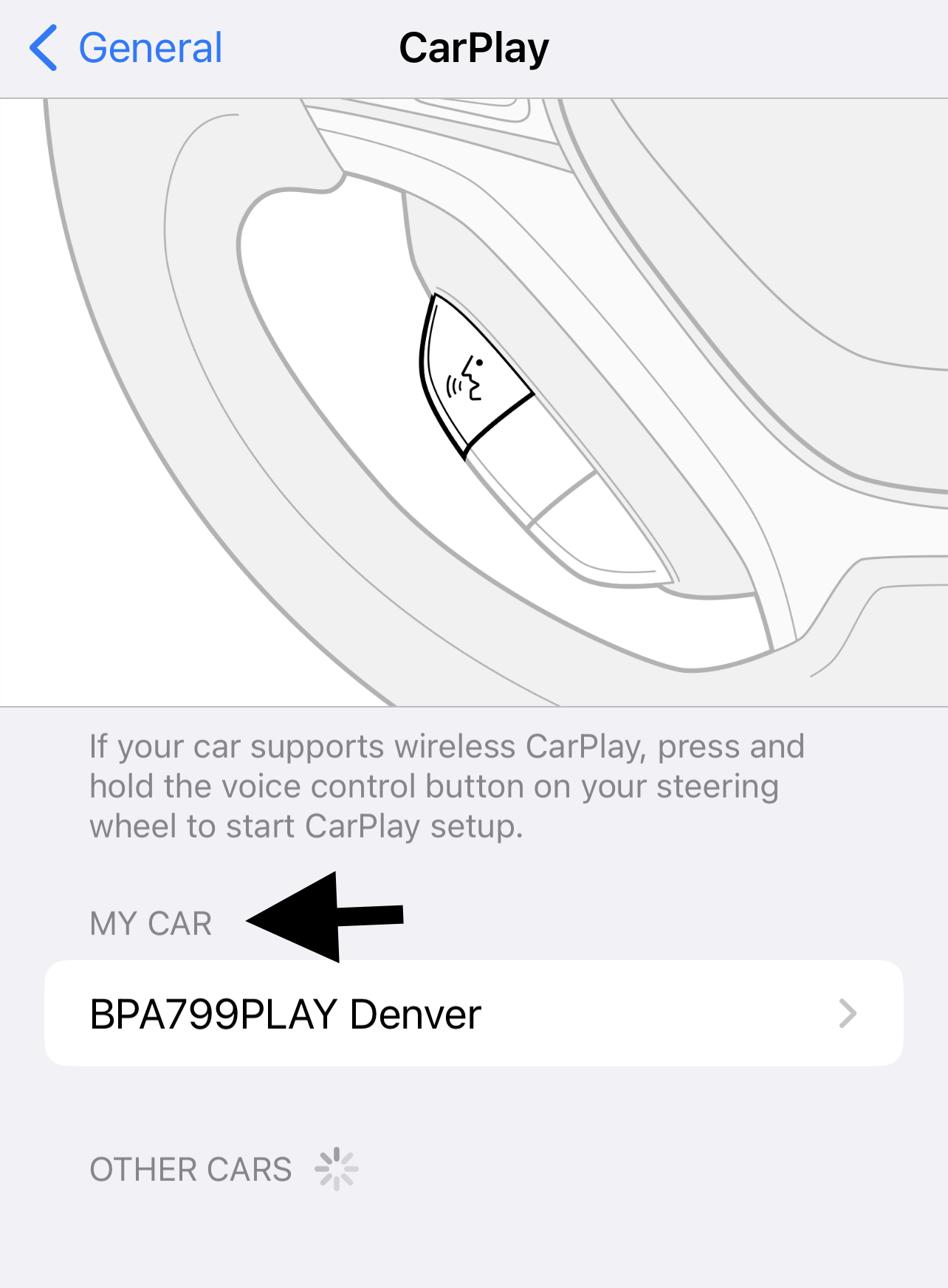 Setup CarPlay again to fix the "Unable to Connect Apple Carplay" error