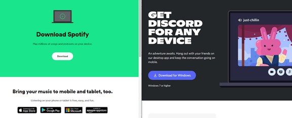 Reinstall Discord and Spotify on desktop