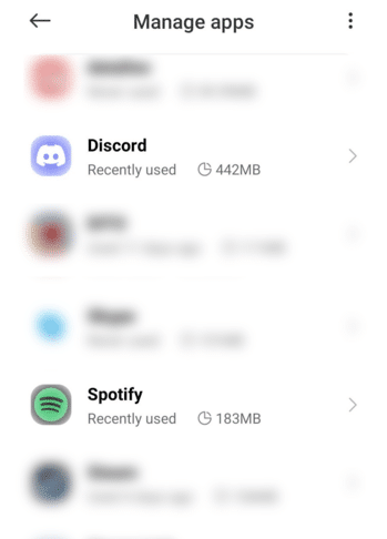 Reinstall Discord and Spotify on mobile