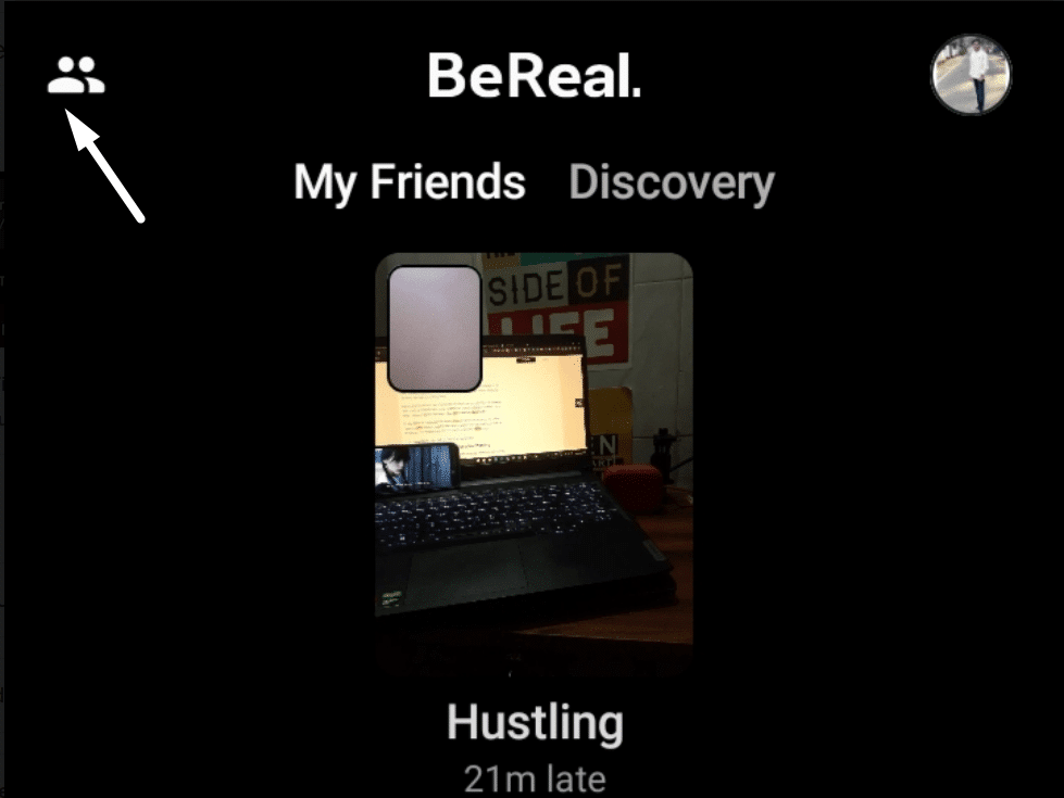Resend the friend request to fix BeReal app not working