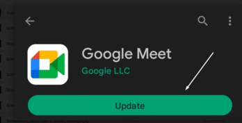 Update the Google Meet app