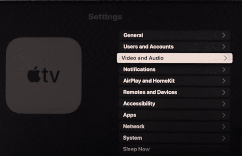 Check the audio settings to fix Apple TV with no sound issue