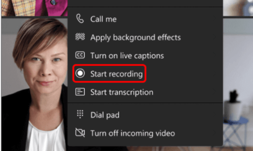 Ensure you’re recording a meeting, not a 1:1 Call to Fix Microsoft Teams recording or recorded video not working or playing