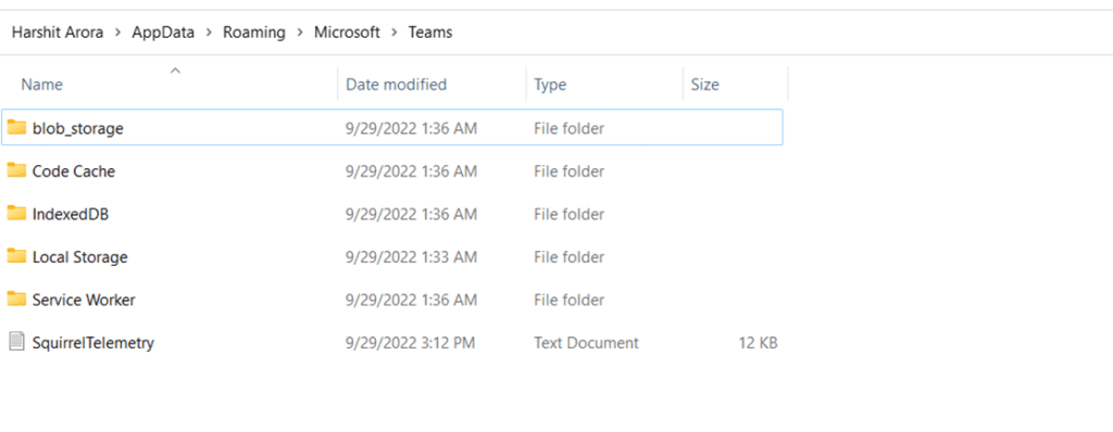 Clear Microsoft Teams app’s cache on Windows to Fix Microsoft Teams recording or recorded video not working or playing