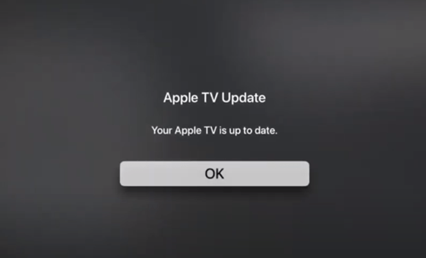 Update your Apple TV software to fix Apple TV no sound, audio, or volume not working or playing