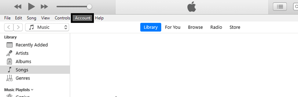 zRe-Sign into Your Apple ID account on Desktop to fix the Apple music not loading issue
