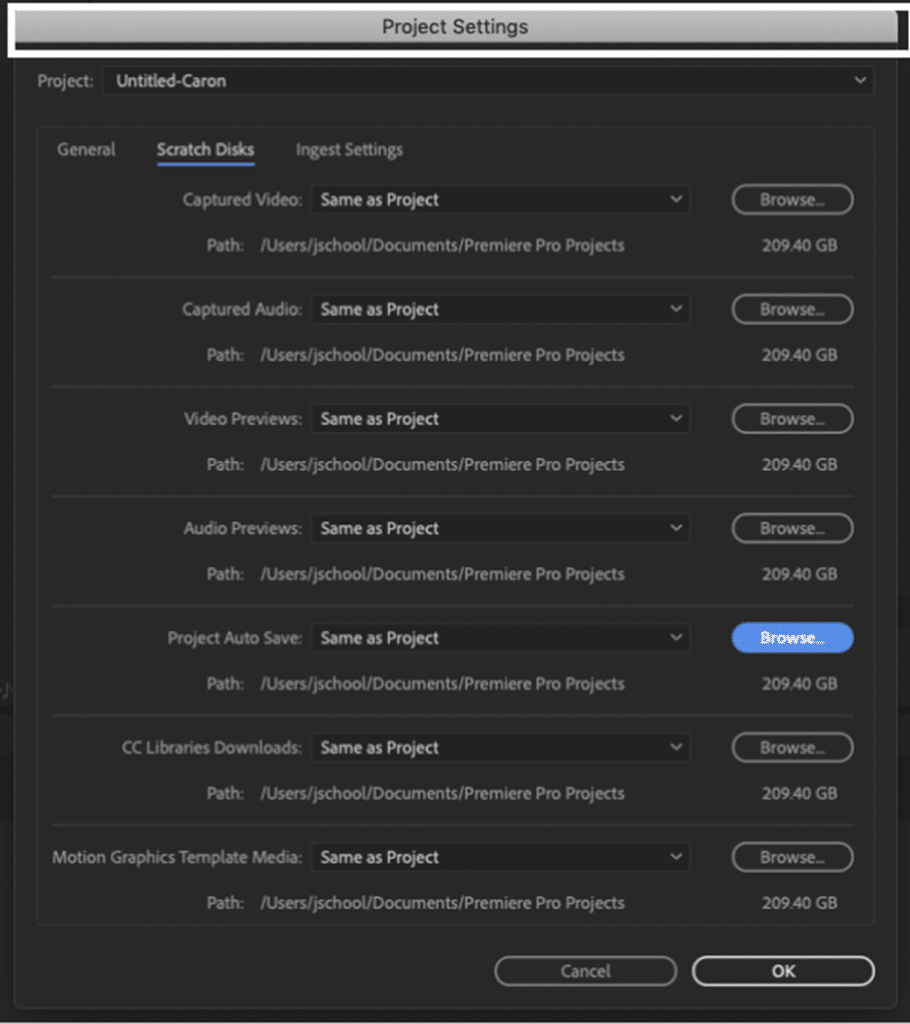 Verify your project files to fix the Media Offline error on Adobe Premiere Pro
