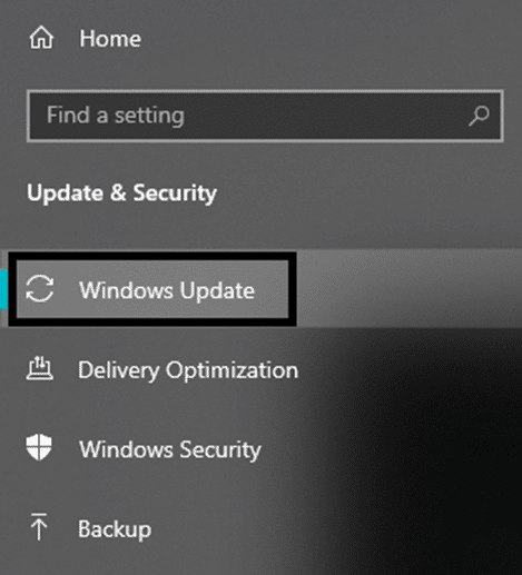 To update the OS go to settings on your windows OS and click on update and security then click on windows update