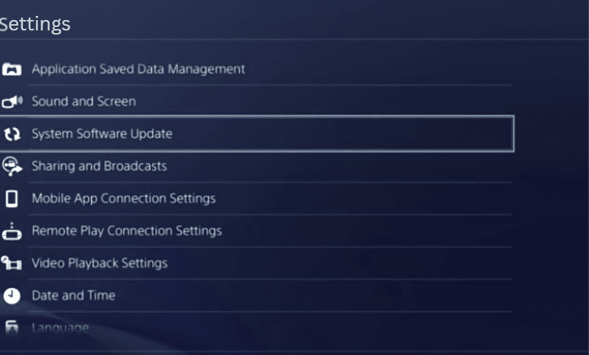 Update your PS4’s system software to fix HBO Max not working on PS4 or PS5
