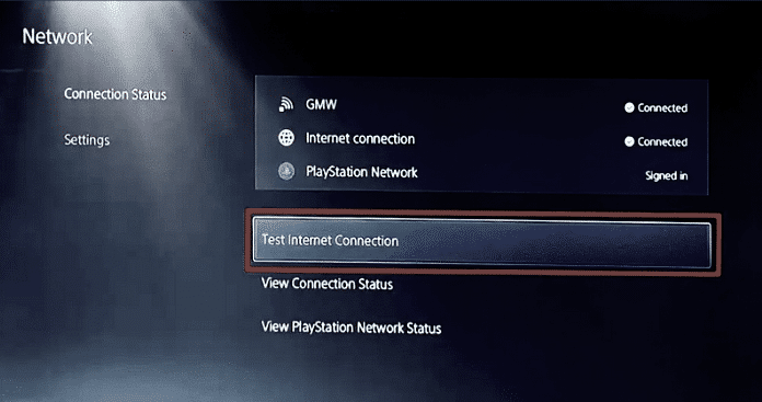 Check the network settings to fix LAN cable is not connected to PS5