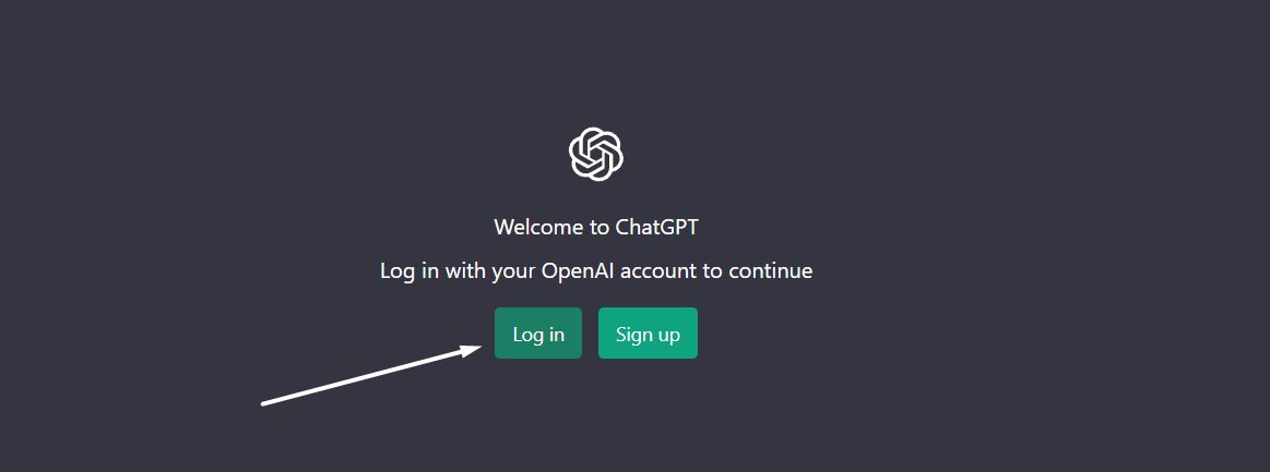 Log out and log in again to ChatGPT to fix ChatGPT not working, responding, opening or loading