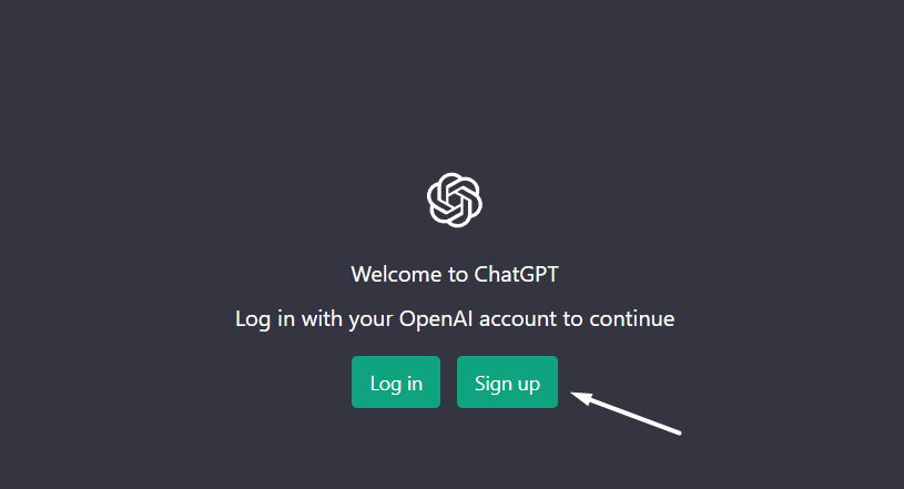 Create a new ChatGPT account to fix ChatGPT not working, responding, opening or loading