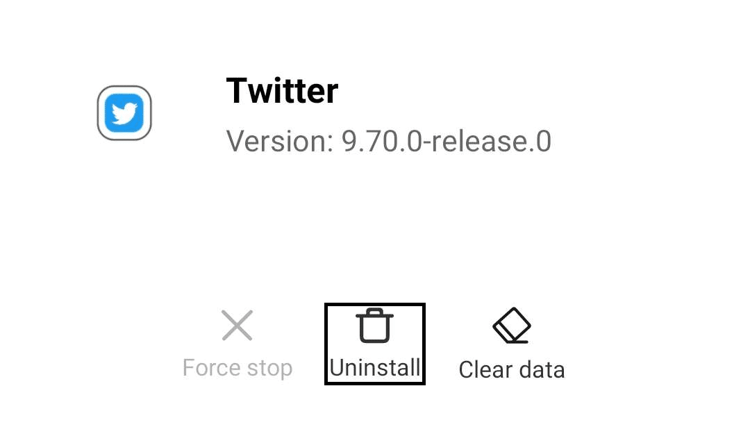 Reinstall Twitter app on Android smartphone to fix Twitter videos not playing properly