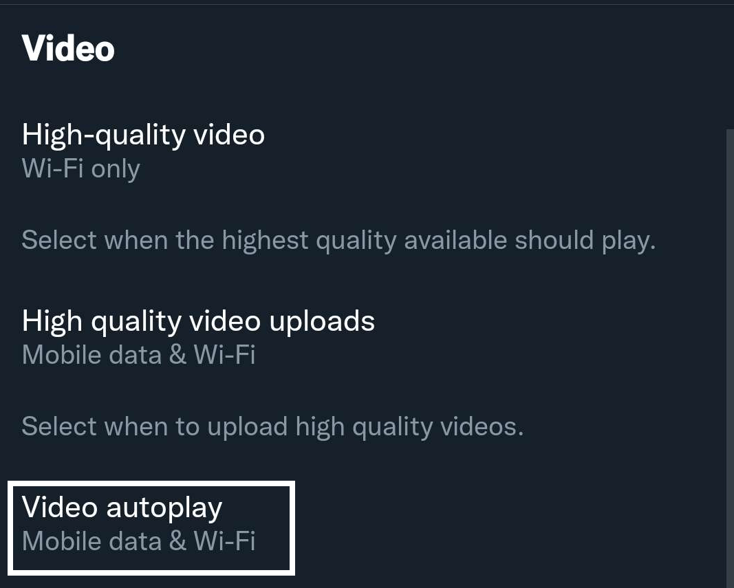 Enable Twitter autoplay on your Android Device to fix Twitter videos not playing properly