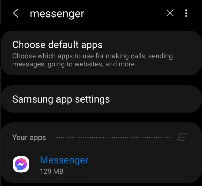 Allow unrestricted data usage of the Facebook app on mobile to fix Facebook Messenger notification not working