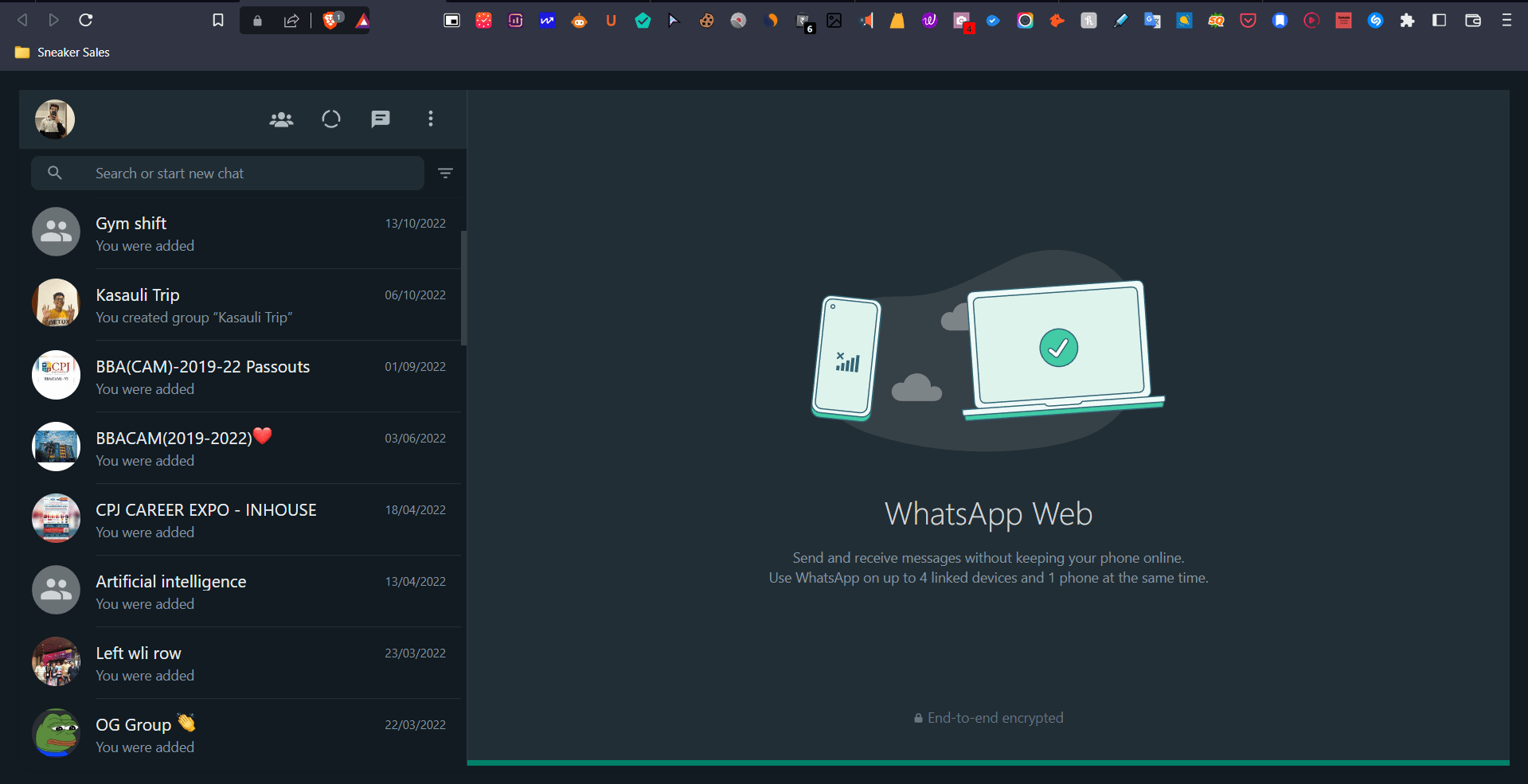 Use whatsapp web version to Fix whatsapp status views not showing
