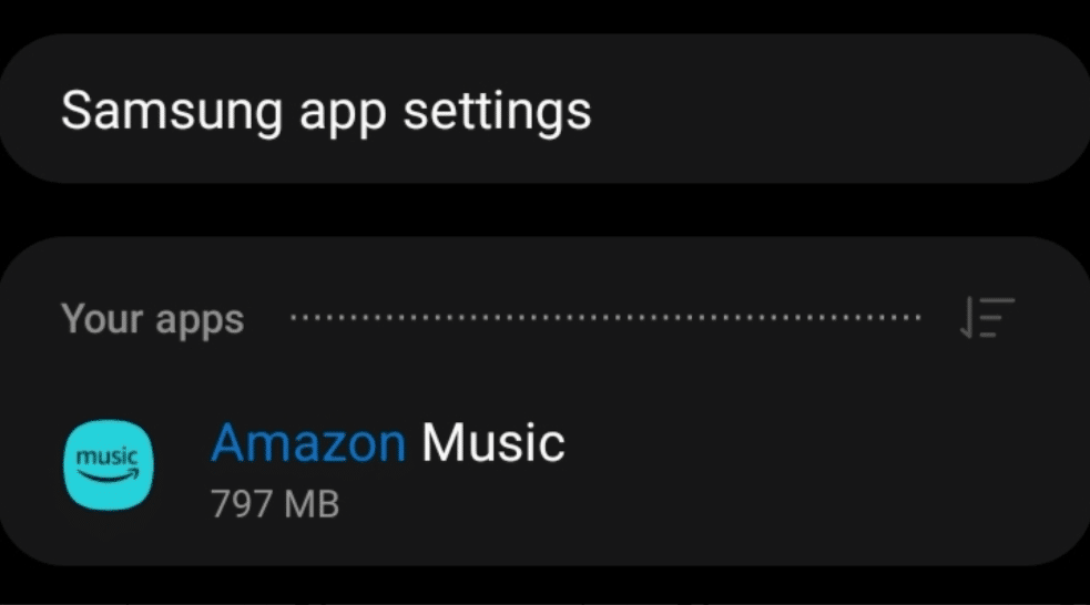Let Amazon Music use the phone’s cellular data on Android devices to fix Amazon Music keeps stopping, not working, connecting, or playing songs