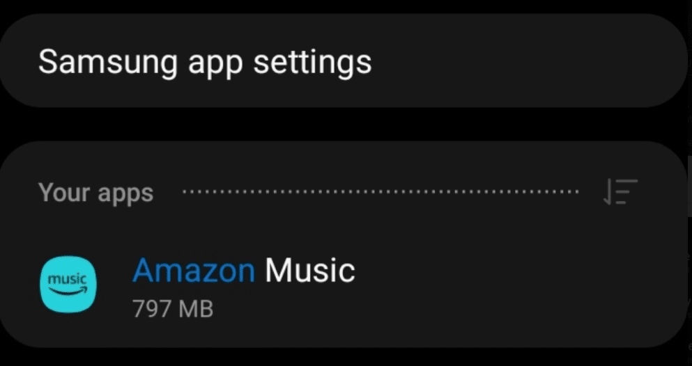 Clear Amazon Music cache from on your Android device to fix Amazon Music keeps stopping, not working, connecting, or playing songs