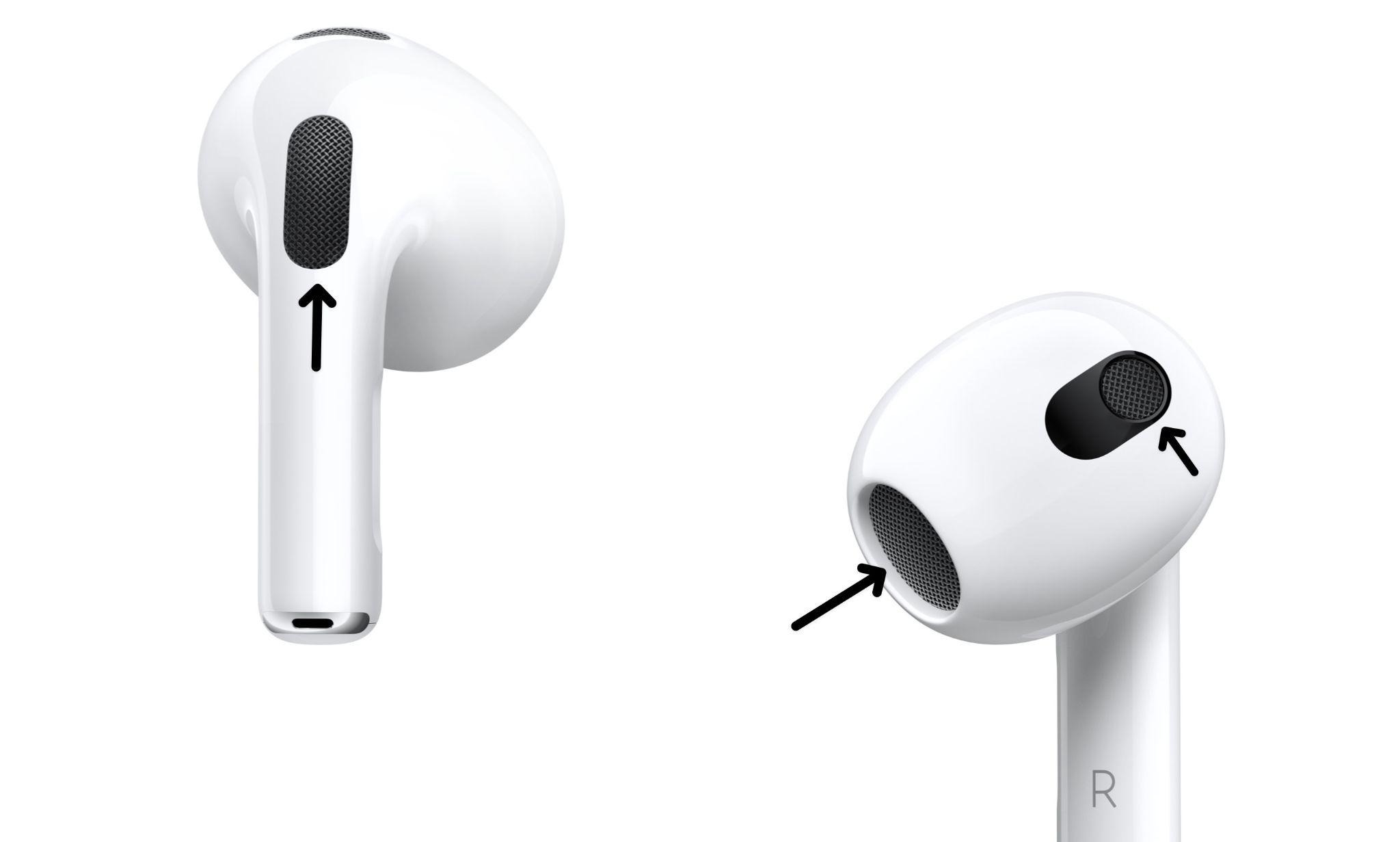 Clean the AirPods to fix the issue when one Airpod is louder than the other