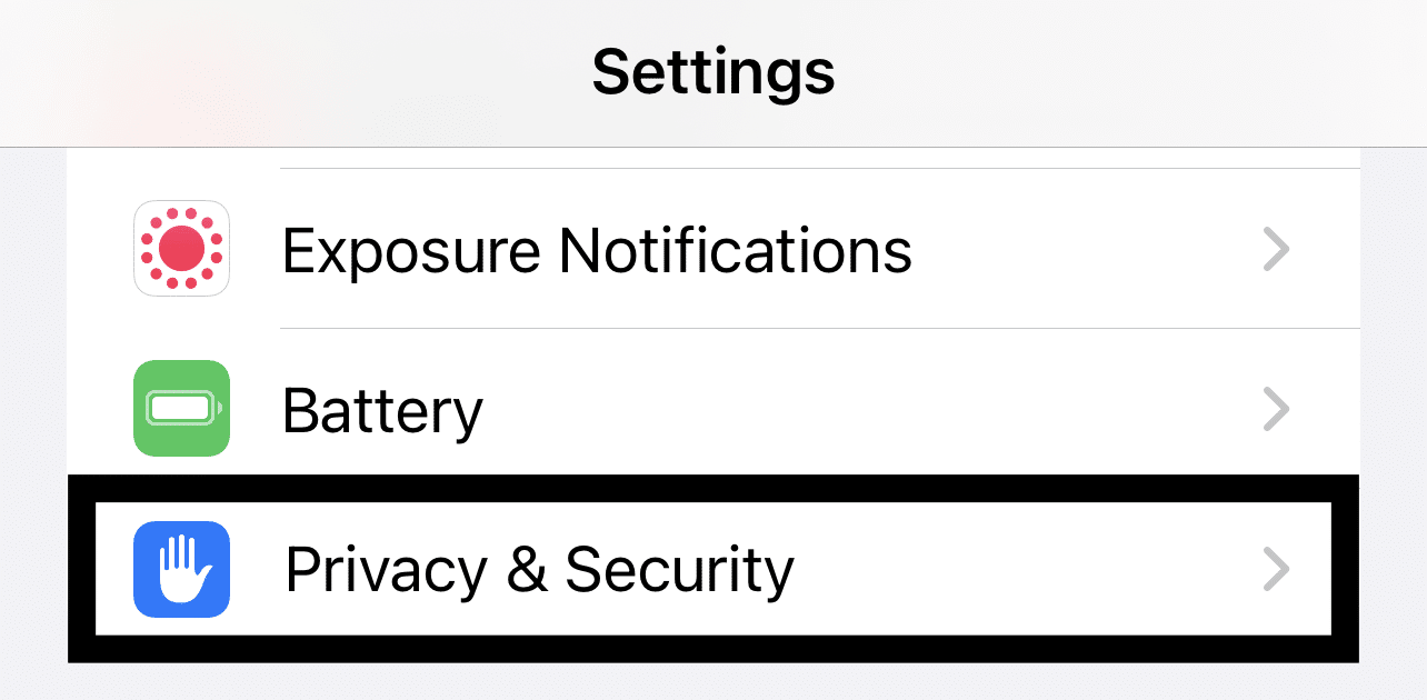 access Privacy and security settings on iOS to enable Shazam app permission or access to device's microphone to fix Shazam music recognition not working, app issues and problems, and crashing on iPhone