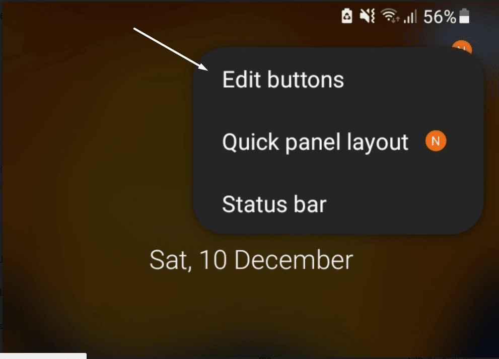 edit notification panel on Android to re-add music recognition toggle to fix Shazam music recognition not working, app issues and problems, and crashing on Android