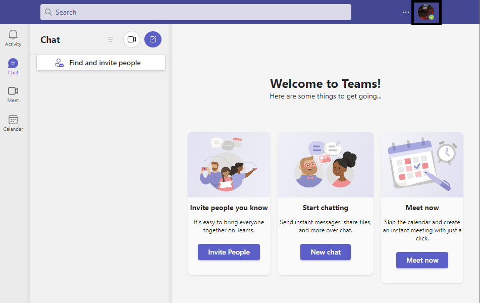 Change status via web or mobile app to fix Microsoft Teams status not showing, updating, changing, or working