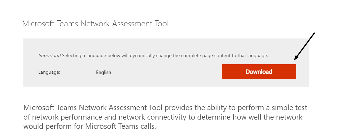 Use the network assessment tool on desktop to fix Microsoft Teams can't sign in