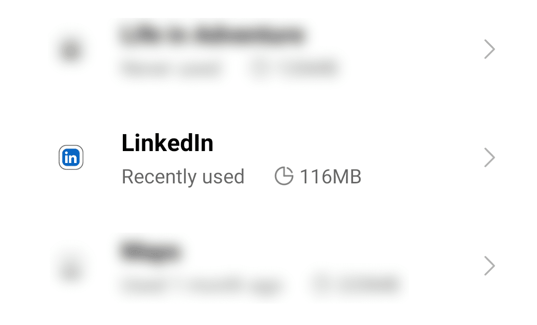Clear LinkedIn site cache and data in your mobile phone to fix can't log in or sign in to LinkedIn