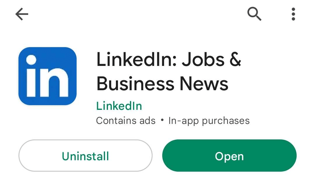Update your LinkedIn app to fix can't log in or sign in to LinkedIn