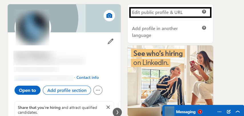 Check the LinkedIn URL  on your desktop or laptop to fix LinkedIn profile pages are not found