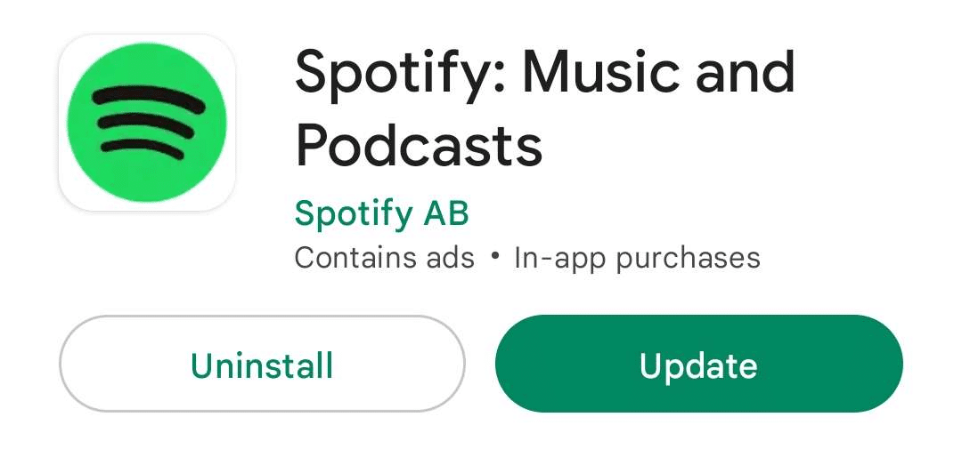 Update Spotify to fix Spotify Android auto not working