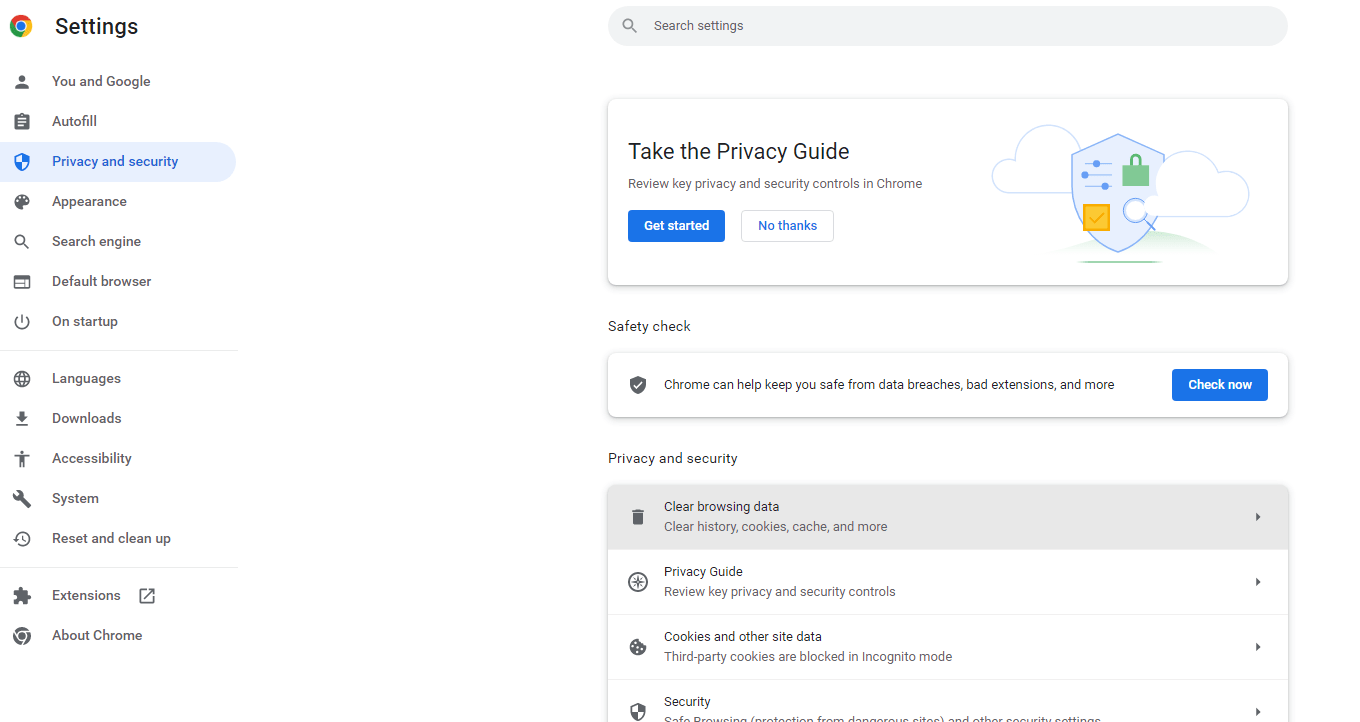 Clear web browser cache data on Google Chrome through browser settings to fix the Taobao login problem, can’t log in or sign in, or verification not sending, receiving, or working