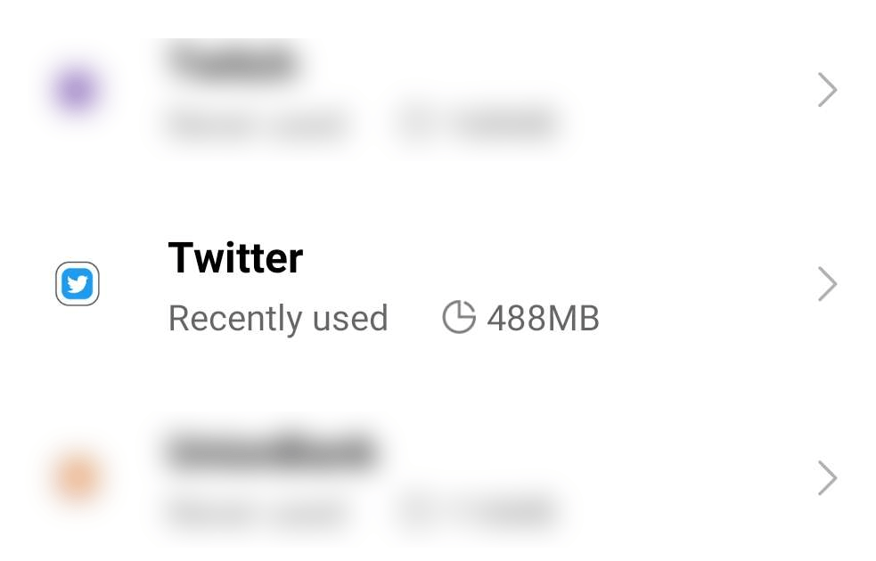 Clear Twitter cache and data on Android through system settings to fix Twitter home page, 'for you' or 'following' feed not working, updating, stuck loading