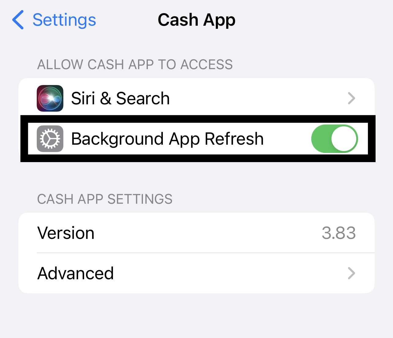 Let Cash App run in the background on Android device  to fix the Cash App connection, not working, opening, & loading Issues