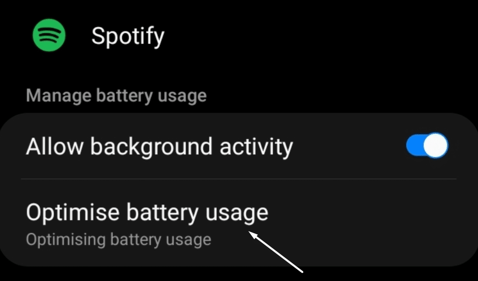 Turn off battery saver on mobile