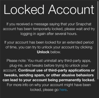 Snapchat Account Locked? Here's How to Unlock Snapchat Account!