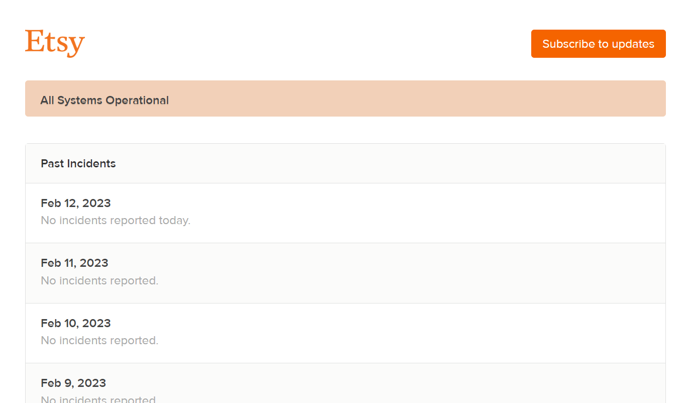 Check the Etsy server status to fix the Etsy app or website not working