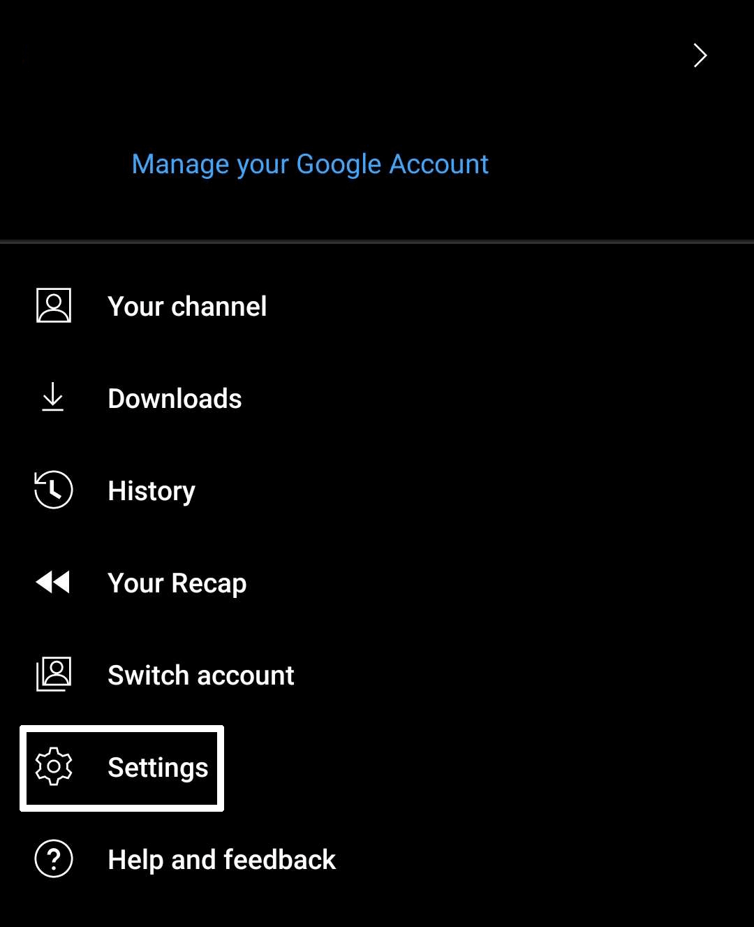 Change the YouTube Music download settings/preferences