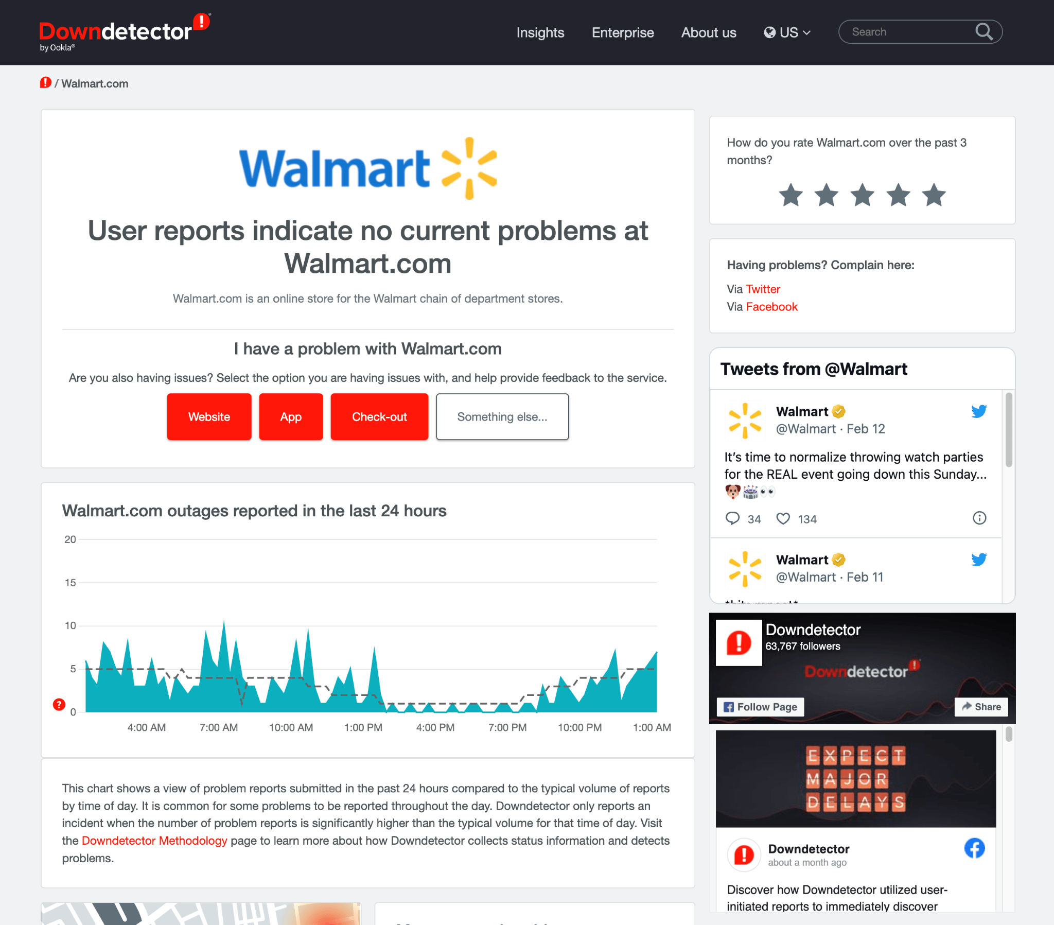 Check Walmart Server status to fix Walmart website not working or loading Issues