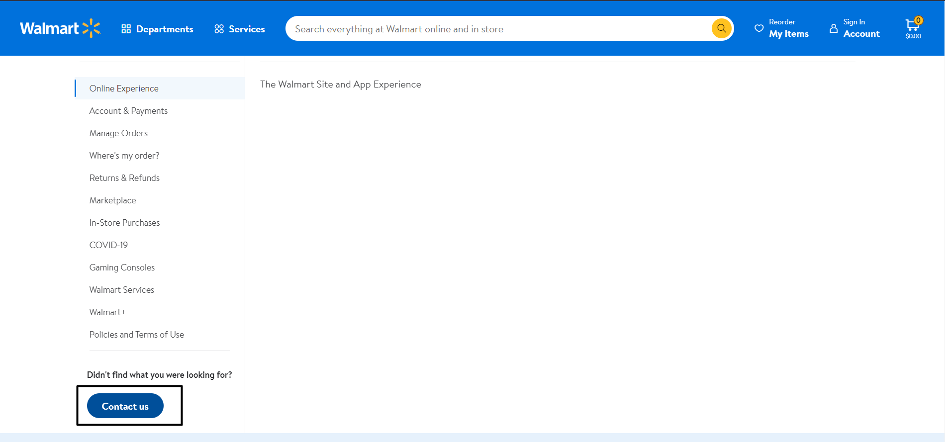 Contact walmart customer support to fix Walmart website not working or loading Issues